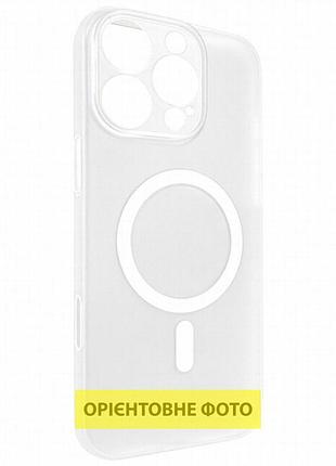 Чехол pc slim matte with magnetic fit (camera button) для apple iphone 17 air (6.5") white