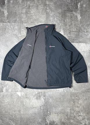 Чоловіча двостороння куртка berghaus бергхаус 2в1 вітровка фліска outdoor трекінгова осіння оригінал розмір l мужская куртка двусторонняя кофта fleece