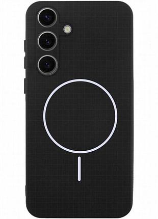 Чехол silicone cover lakshmi full camera (aa) with magnetic fit для samsung galaxy s24+ черный / black