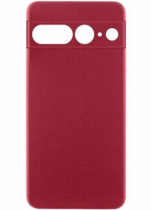 Чехол silicone cover ummi lakshmi full camera (aa) для google pixel 8 бордовый / marsala