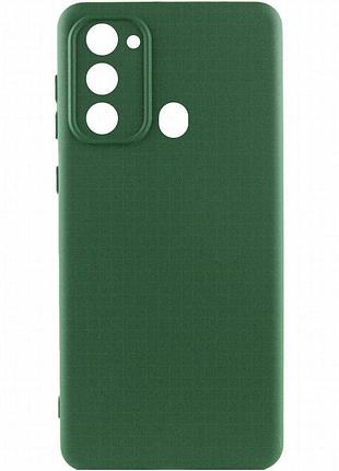 Чехол silicone cover lakshmi full camera (a) для tecno spark go 2022 (kg5m) зеленый / dark green