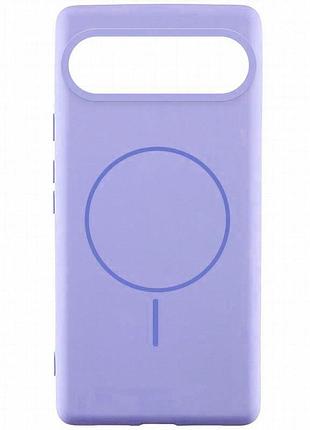 Чехол silicone cover lakshmi (aa) with magnetic fit для google pixel 10 pro xl сиреневый / dasheen