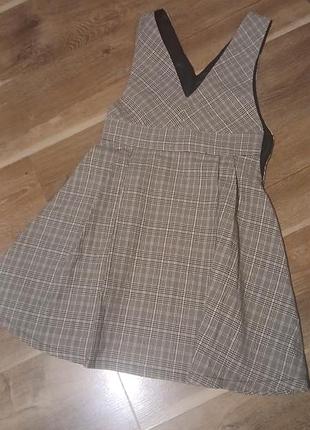 Коротка сукня жіноча zara в клітинку