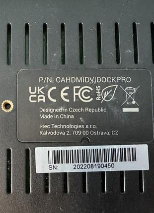 Док-станція i-tec cahdmidvidockpro usb 3.0, hdmi, dvi, lan 6