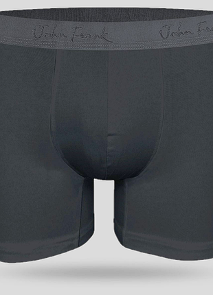 Трусы мужские серые однотонные модальные удлиненные боксеры john frank jfbmod10long ant xxl