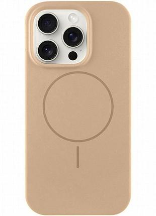 Чехол silk full protective (aa) no logo with magnetic fit для apple iphone 13 pro (6.1") бежевый / desert gold