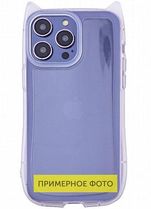 Чехол tpu cat для apple iphone 16e / 17e (6.1") transparent