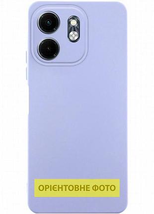 Чехол tpu getman liquid silk full camera для motorola moto g55 5g сиреневый / light purple