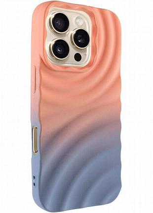 Чехол tpu colorwave для apple iphone 16 pro max (6.9") peach / sky