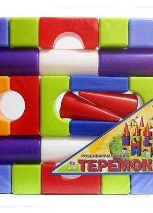 Дитячий конструктор теремок "середній" із блоків 27деталей