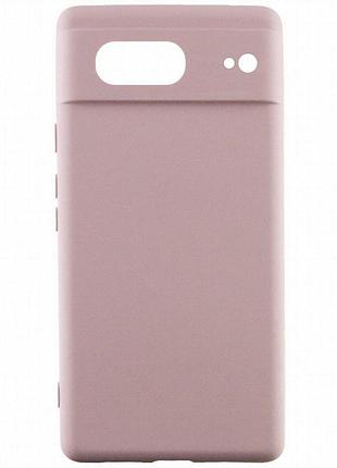 Чехол silicone cover lakshmi full camera (aaa) для google pixel 7 розовый / pink sand