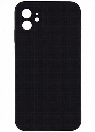 Чехол silk square full camera protective (aa) no logo для apple iphone 11 (6.1") черный / black