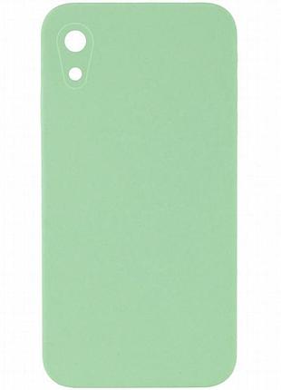 Чехол silk square full camera protective (aa) no logo для apple iphone xr (6.1") мятный / mint