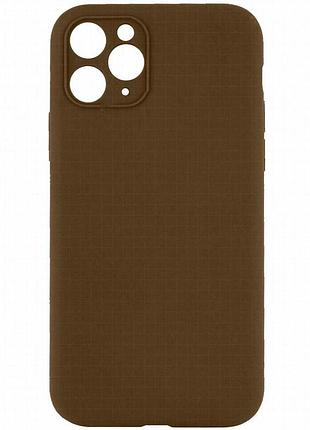 Чехол silk full camera protective (aa) no logo для apple iphone 12 pro max (6.7") коричневый / brown