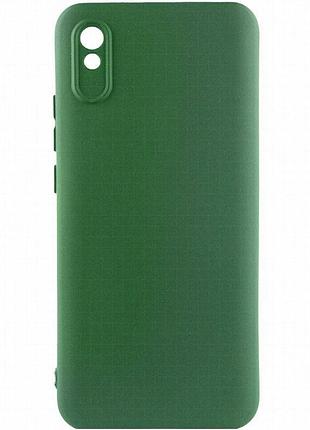 Чехол tpu getman liquid silk full camera для xiaomi redmi 9a зеленый / dark green