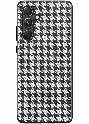 Чехол tpu+pc grid для samsung galaxy a35 white