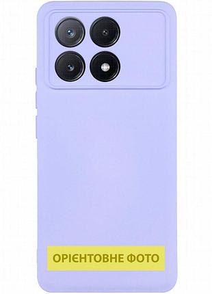 Чехол tpu getman liquid silk full camera для motorola moto g15 4g / g15 power / g17 / g17 power сиреневый / light purple