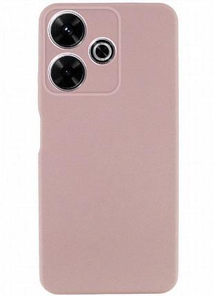 Чехол tpu getman liquid silk full camera для xiaomi redmi 13 4g / poco m6 4g розовый / pink sand
