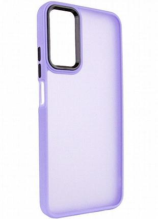 Чехол tpu+pc lyon frosted для motorola moto g54 purple