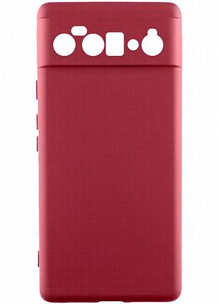 Чехол tpu getman liquid silk full camera для motorola edge 60 fusion бордовый / marsala