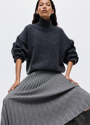 Міді спідниця жіноча плісе від h&m 7
