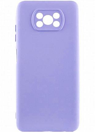 Чехол silicone cover ummi lakshmi full camera (aa) для xiaomi poco x3 nfc / poco x3 pro сиреневый / dasheen