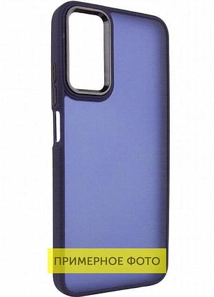 Чехол tpu+pc lyon frosted для motorola moto g15 4g navy blue