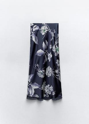 Атласна спідниця zara (р.s)