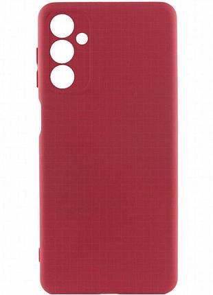 Чехол tpu getman liquid silk full camera для samsung galaxy a27 бордовый / marsala