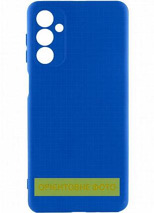 Чехол tpu getman liquid silk full camera для samsung galaxy s21 синий / royal blue