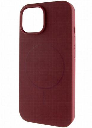 Чехол silk full protective (aa) no logo with magnetic fit для apple iphone 12 pro max (6.7") бордовый / plum