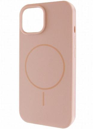 Чехол silk full protective (aa) no logo with magnetic fit для apple iphone 12 pro max (6.7") розовый / pink sand