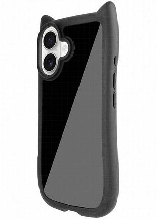 Чехол tpu getman cat with straps для apple iphone 16 plus (6.7") black
