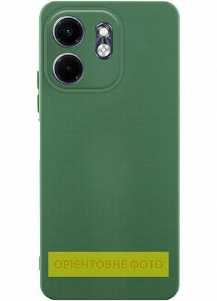 Чехол tpu getman liquid silk full camera для motorola moto g05 / e15 4g зеленый / dark green