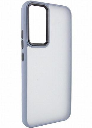Чехол tpu+pc lyon frosted для motorola moto g22 sierra blue