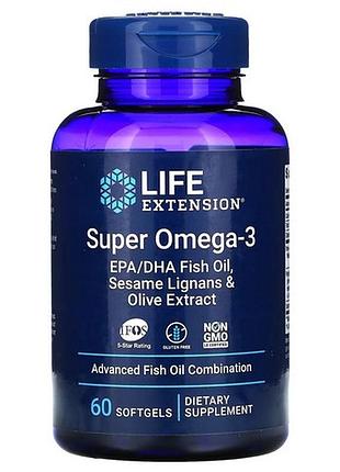 Life extension super omega-3 60 капсул
