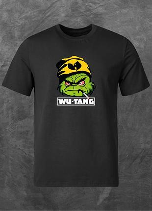 Футболка унисекс с принтом грінч wu-tang базовая черная xl