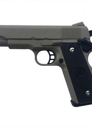 Іграшковий металевий пружинний пістолет на пластикових кульках 6мм colt m1911 | іграшкова зброя для хлопчика
