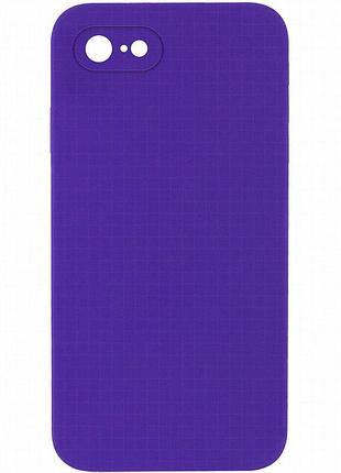 Чехол silk square full camera protective (aa) no logo для apple iphone 7/8/se (2020) (4.7") фиолетовый / ultra violet