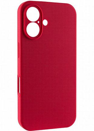 Чехол silk full camera protective (aa) no logo для apple iphone 16 (6.1") красный / rose red