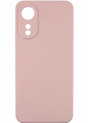 Чехол tpu getman liquid silk full camera для oppo a78 4g розовый / pink sand