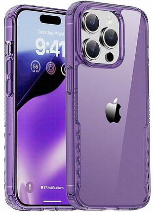 Чехол tpu+pc multi-color для apple iphone 14 pro max (6.7") purple