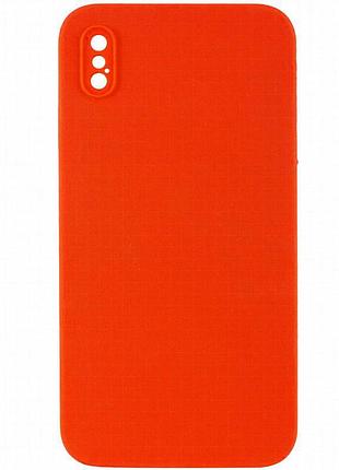 Чехол silk square full camera protective (aa) no logo для apple iphone x / xs (5.8") красный / red