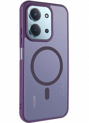 Чехол tpu bloom with magnetic fit для xiaomi redmi 15c (eu) purple