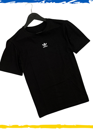 Футболка adidas унисекс. футболка адидас мужская и женская. черный. s-2xl