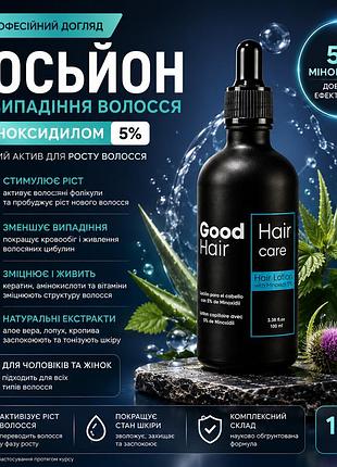 Засіб для росту волосся good hair 100 мл з кератином, амінокислотами та рослинними екстрактами