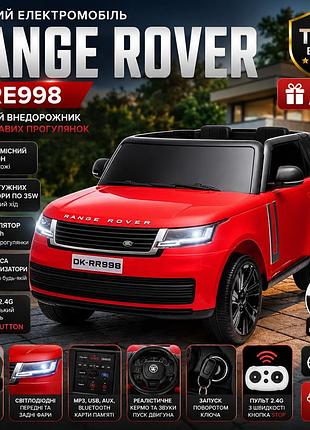 Дитячий двомісний електромобіль range rover kdre998, 2×35w, акумулятор 12v 10ah, eva колеса, bluetooth, пульт 2.4g, mp3
