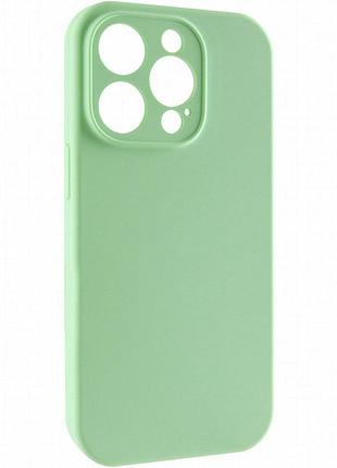 Чехол silk full camera protective (aa) no logo для apple iphone 14 pro (6.1") зеленый / pistachio