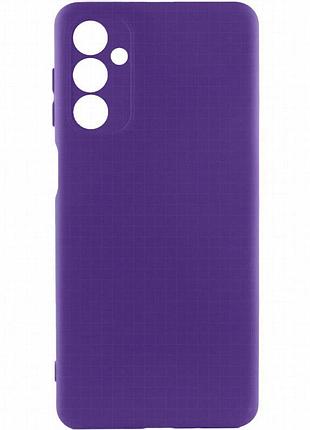 Чехол tpu getman liquid silk full camera для samsung galaxy m23 5g фиолетовый / ultra violet