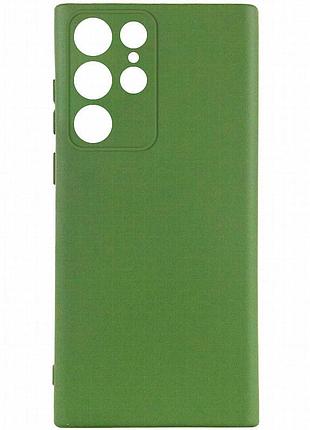 Чехол silicone cover ummi lakshmi full camera (aa) для samsung galaxy s26 ultra зеленый / dark green